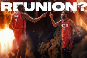 美媒发问：我们是否有可能看到杜兰特和欧文在火箭重聚？