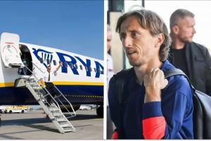 省米魔笛️莫德里奇乘坐廉航前往国家队报道，机票仅20欧元