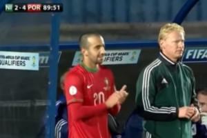 只大9天13年世预赛，曼联主帅阿莫林曾在第89分钟替换C罗登场